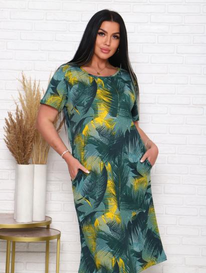 Платье трикотажное с карманами, хаки (926-2) - фото 6