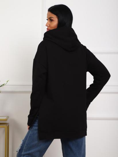 Толстовка футер с капюшоном (01074, черный) - фото 19