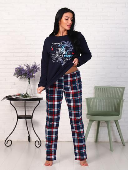 Костюм с брюками, футер с начесом, "Flowers" (876-1) - фото 11