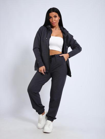 Костюм с брюками, футер с лайкрой 2-х нитка (00907, серый) - фото 13