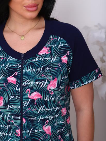 Халат женский на молнии с карманами, зеленый (908-2) - фото 2