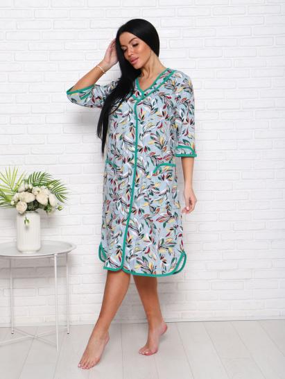 Халат женский на пуговицах с карманами, фисташковый (958-4) - фото 9