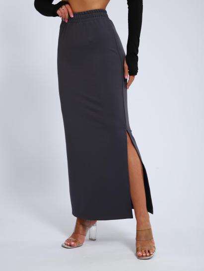 Юбка, футер (01056, серый макси) - фото 6