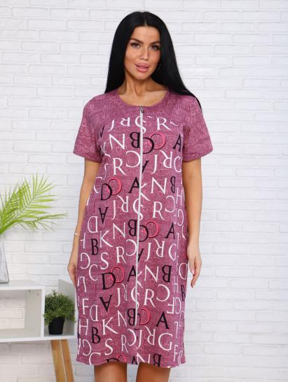 Халат женский на молнии с карманами (00980, брусника) - фото 5