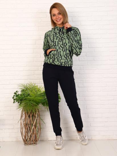 Костюм с капюшоном, футер с лайкрой, мята (660-1) - фото 2