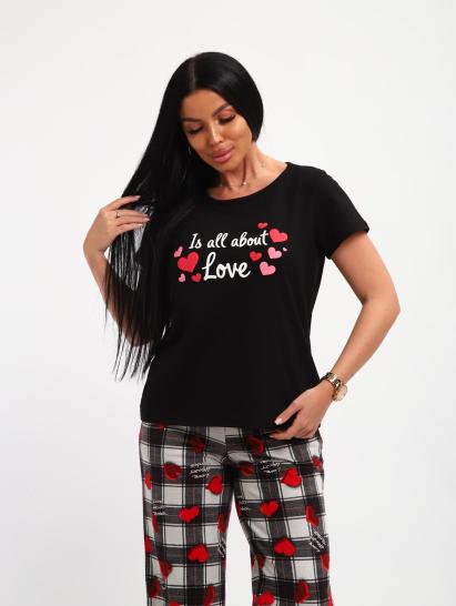 Пижама с брюками (01066, черный) - фото 6