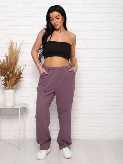 Брюки с карманами, футер с лайкрой 2-х нитка (00965, кофе) - фото 10