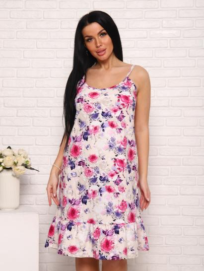 Сорочка на бретелях (00972, розы) - фото 5