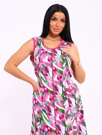 Халат на молнии с карманами (00993, малиновый) - фото 5