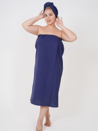 Килт для бани женский синий - фото 2