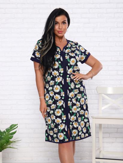 Халат женский с карманами на молнии, ромашка (933-2) - фото 6