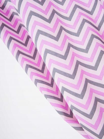 Штора одинарная Зигзаг розовый 145х270 см - фото 4