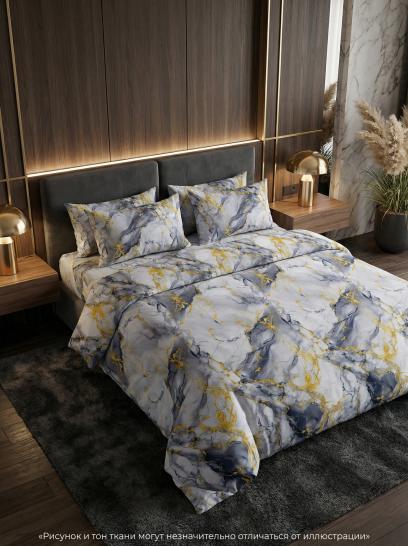 Комплект постельного белья Мрамор серый бязь - фото 1
