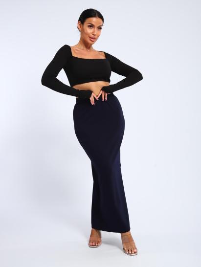 Юбка, футер (01056, темно-синий макси) - фото 15