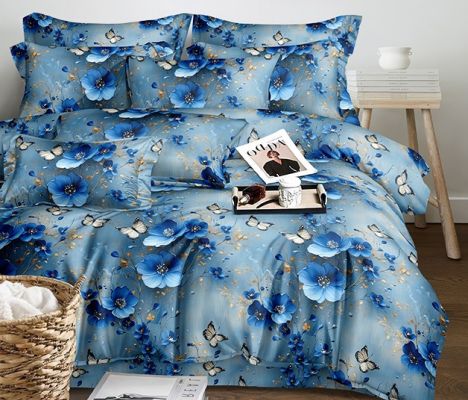 Комплект постельного белья Голубой зефир бязь - фото 1