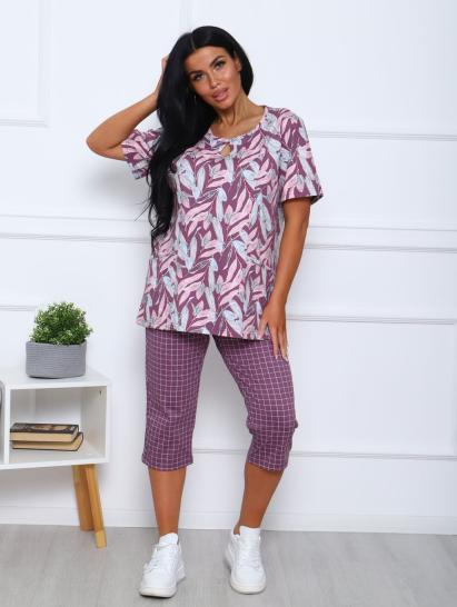 Костюм с бриджами (00990, бордовый) - фото 1