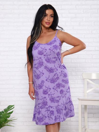 Сорочка на бретелях, фиолет (934-2) - фото 5