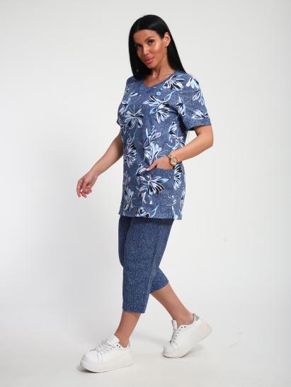 Костюм с бриджами (01070, синий) - фото 18