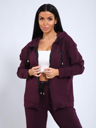 Костюм с брюками, футер с лайкрой 2-х нитка (00907, бордовый) - фото 13