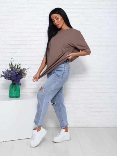 Футболка женская оверсайз (01004, капучино) - фото 12