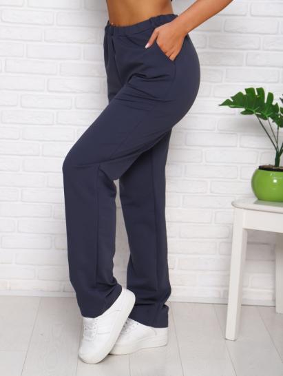 Брюки с карманами, футер с лайкрой 2-х нитка (00965, антрацит) - фото 3