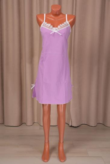 Сорочка с кружевом (00036, лиловый) - фото 1