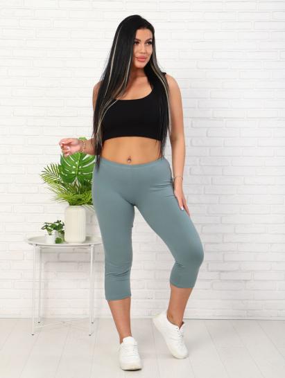 Бриджи, кулирка с лайкрой, олива (927-2) - фото 5