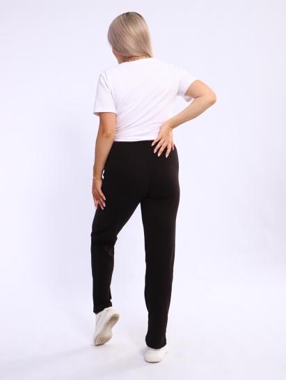 Брюки с карманами, интерлок (01034, черный) - фото 7