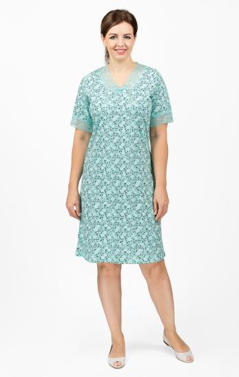 Сорочка длинная с кружевом (658-7) - фото 1