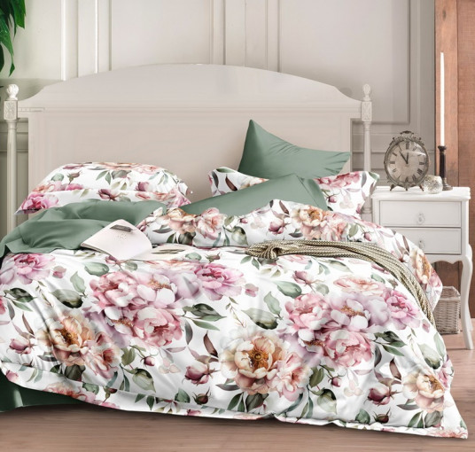 Комплект постельного белья Цветочный рассвет поплин - фото 1