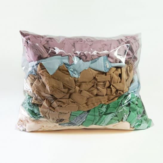 Ветошь полоски ширина 1-6 см х/б  3 кг - фото 2