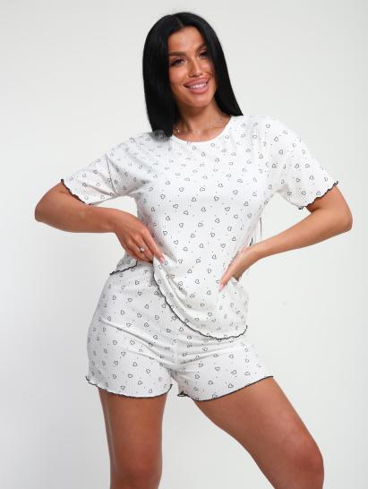 Пижама с шортами (01062, черный) - фото 3