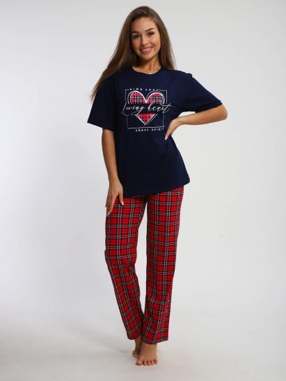 №219 Костюм с брюками Костюм женский Красный - фото 1