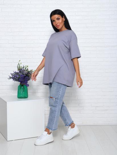 Футболка женская оверсайз (01004, серый) - фото 10
