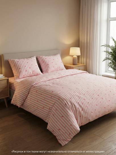 Комплект постельного белья Мильфлер розовый бязь - фото 1