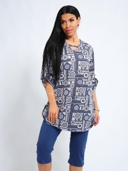 Костюм с бриджами (01052, синий) - фото 9