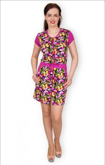 Халат женский на молнии (352-1) - фото 1