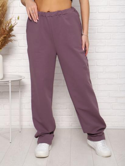 Брюки с карманами, футер с лайкрой 2-х нитка (00965, кофе) - фото 6