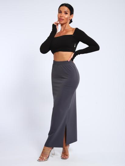 Юбка, футер (01056, серый макси) - фото 16