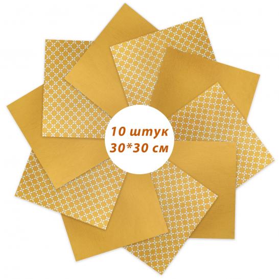 Набор лоскута Вестерн оранжевый (10 лоскутов 30*30 см) - фото 3