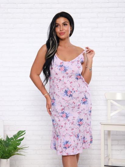 Сорочка на бретелях, розовый (934-3) - фото 4