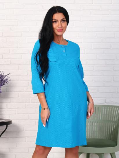 Сорочка из кулирки двойного крашения, бирюза (879-1) - фото 5