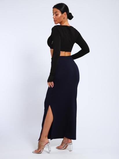 Юбка, футер (01056, темно-синий макси) - фото 3