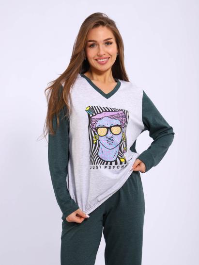 №060 Костюм с брюками Костюм женский Зеленый - фото 3