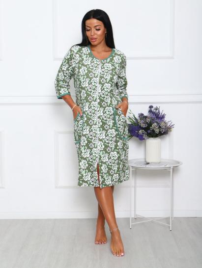 Халат махровый на молнии, зеленый (942-3) - фото 8