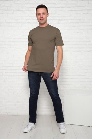 Футболка мужская (01036 вид 2, оливковый) - фото 1