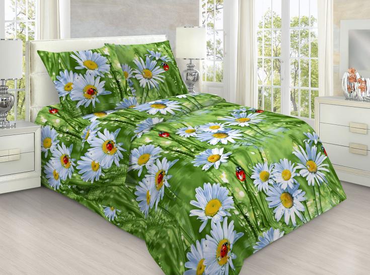 Комплект постельного белья Ромашка 3D бязь - фото 1