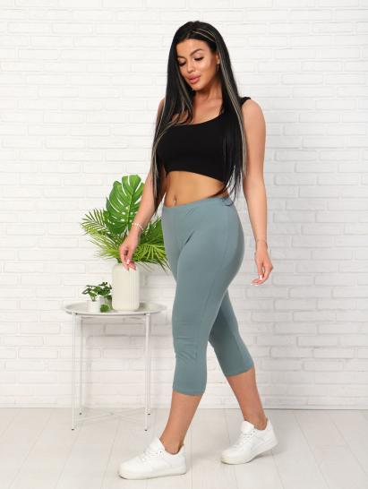 Бриджи, кулирка с лайкрой, олива (927-2) - фото 3