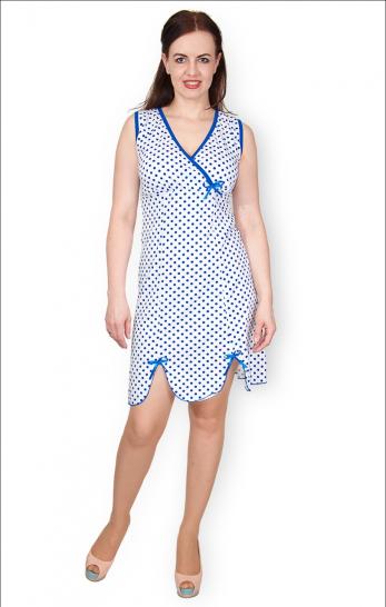 Сорочка трикотажная, горох василёк (00016) - фото 1