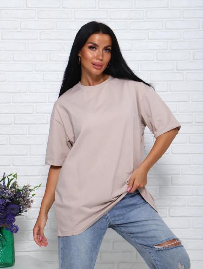 Футболка женская оверсайз (01004, бежевый) - фото 1
